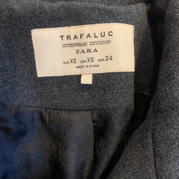 Grey Zara Tafaluc Peacoat - Picture 4 of 4